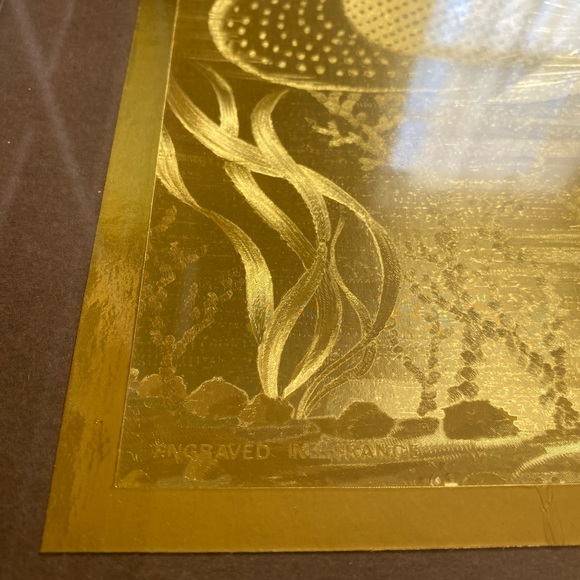 Vintage French Engraving by J Hardelin Foil Art Picture/Wall Decor - Picture 10 of 11